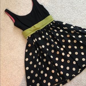 Corey Lynn Carter Slice of Lime Polka Dot Dress